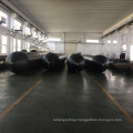 Inflatable marine airbag for ship launching